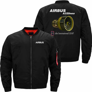 AIRBUS A320 CFM International LEAP Ma-1 Bomber Jacket Flight Jacket Aviator Jacket THE AV8R